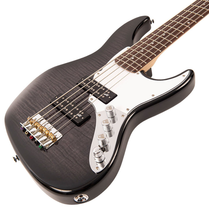 Fret - King Perception Custom 5 String Bass ~ Blackburst - Ev - Entz Music