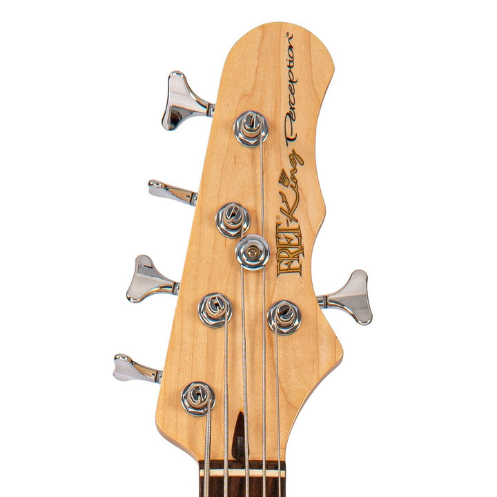 Fret - King Perception Custom 5 String Bass ~ Original Classic Burst - Ev - Entz Music