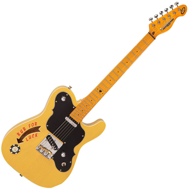 Joe Doe 'Gambler' Electric Guitar by Vintage ~ Butterscotch with Case - Ev - Entz Music