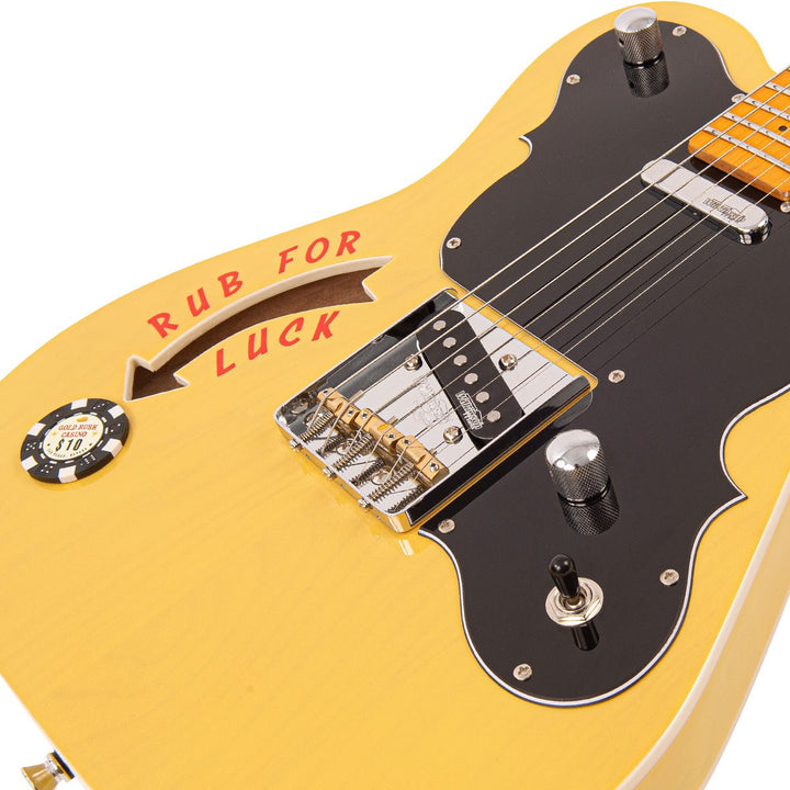 Joe Doe 'Gambler' Electric Guitar by Vintage ~ Butterscotch with Case - Ev - Entz Music