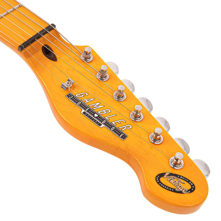 Joe Doe 'Gambler' Electric Guitar by Vintage ~ Butterscotch with Case - Ev - Entz Music