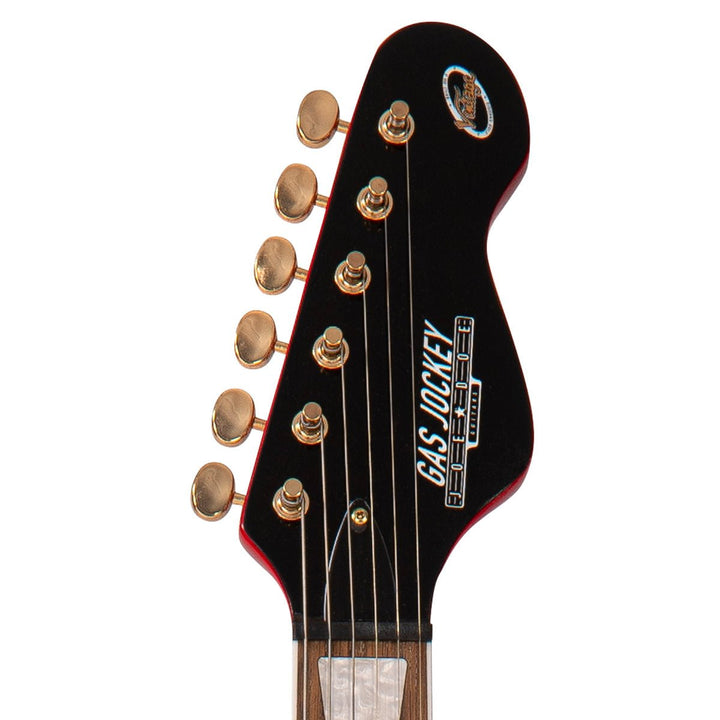 Joe Doe 'Gas Jockey' Electric Guitar by Vintage ~ Gas Pump Red with Case - Ev - Entz Music
