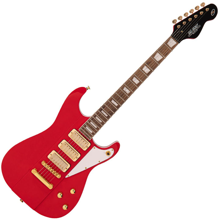 Joe Doe 'Gas Jockey' Electric Guitar by Vintage ~ Gas Pump Red with Case - Ev - Entz Music
