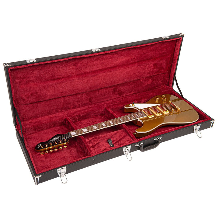 Joe Doe 'Gas Jockey' Electric Guitar by Vintage ~ Sparkling Gold Sand with Case - Ev - Entz Music