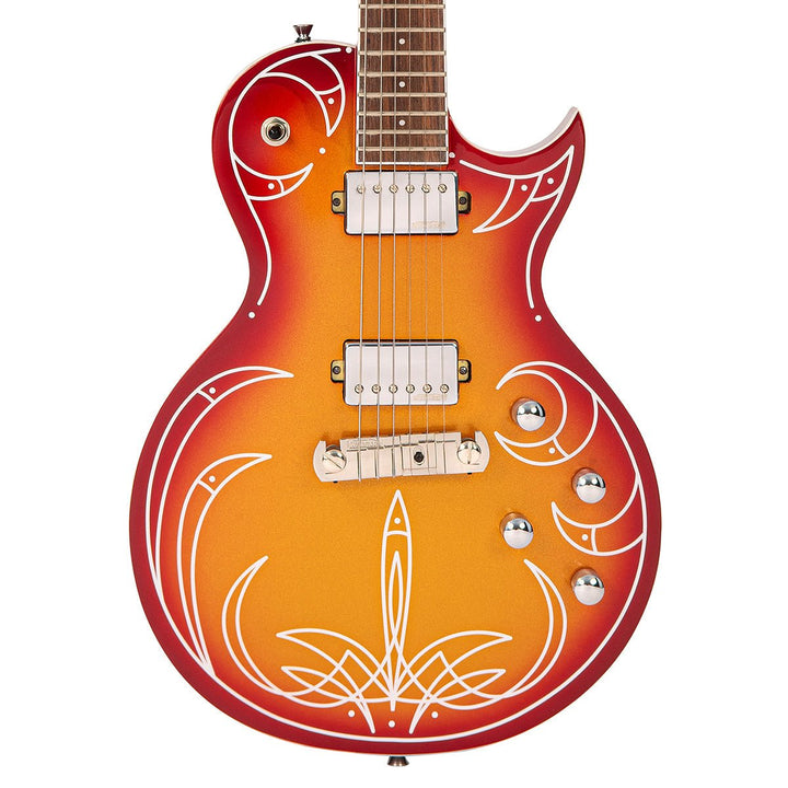Joe Doe 'Hot Rod' Electric Guitar by Vintage ~ Cali - Sunset Burst with Case - Ev - Entz Music
