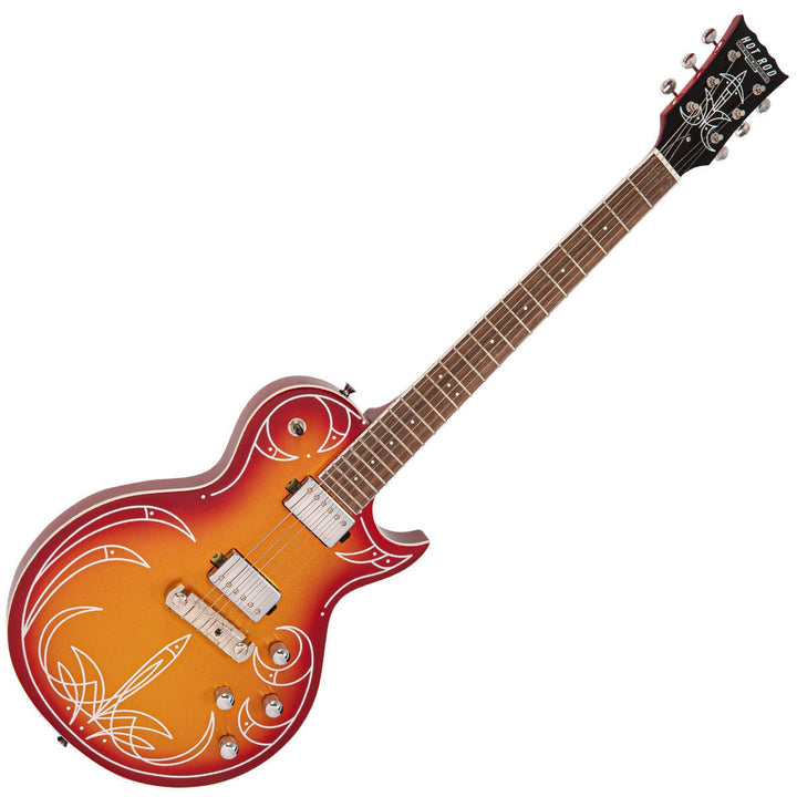 Joe Doe 'Hot Rod' Electric Guitar by Vintage ~ Cali - Sunset Burst with Case - Ev - Entz Music