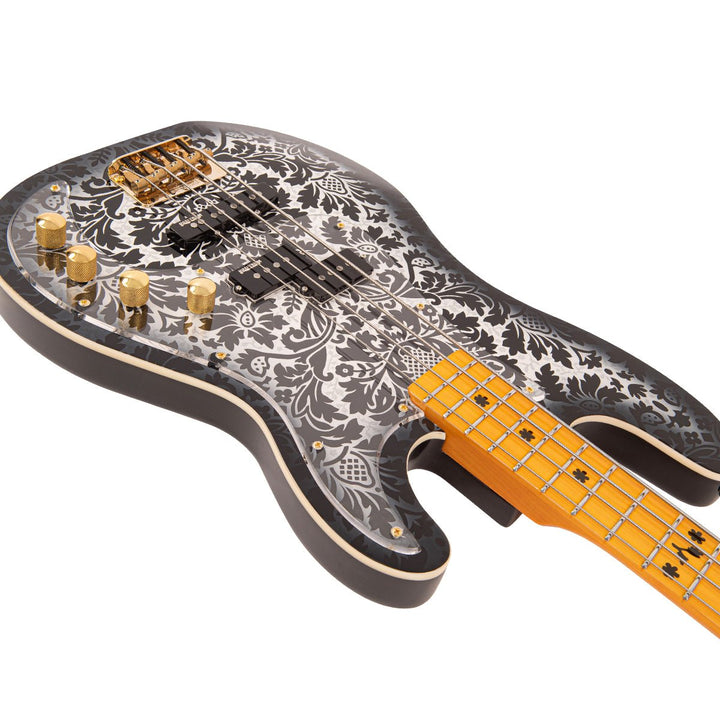 Joe Doe 'Lutetia' Bass Guitar by Vintage ~ Blackburst with Case - Ev - Entz Music