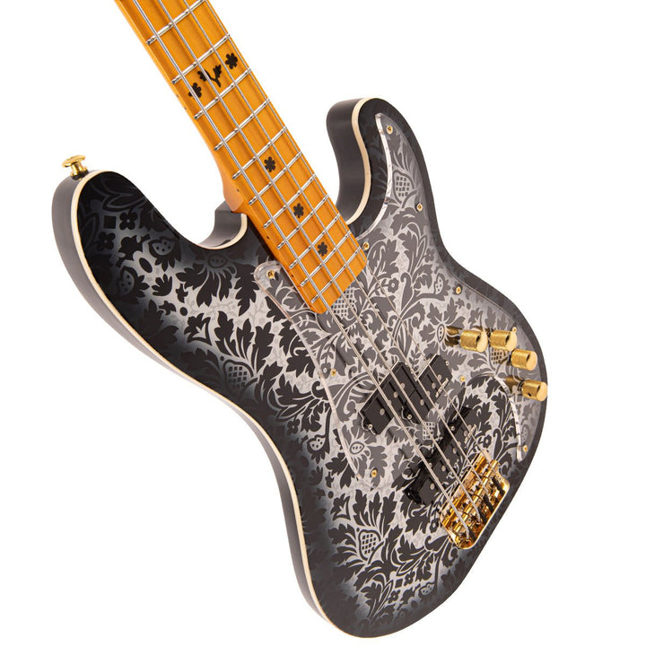 Joe Doe 'Lutetia' Bass Guitar by Vintage ~ Blackburst with Case - Ev - Entz Music