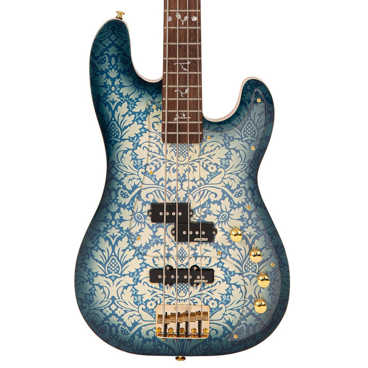 Joe Doe 'Lutetia' Bass Guitar by Vintage ~ Blueburst with Case - Ev - Entz Music