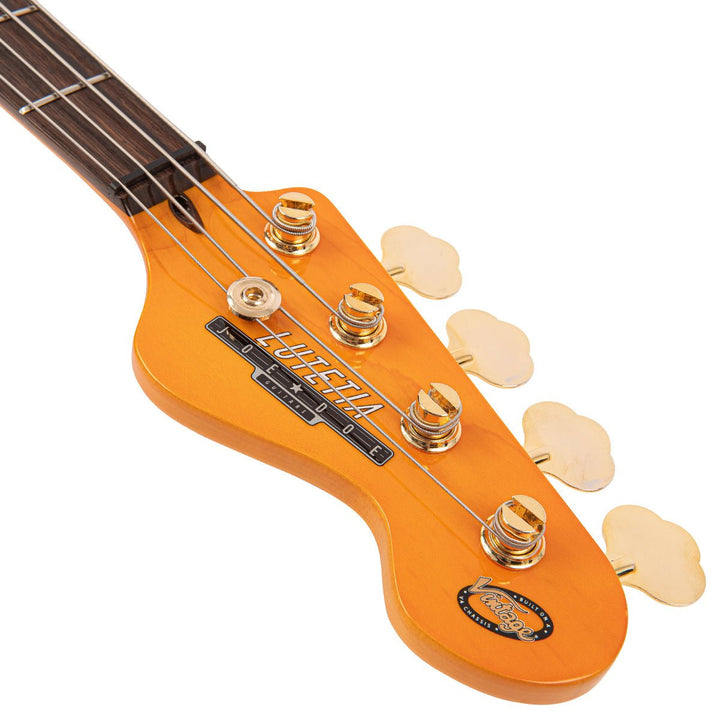 Joe Doe 'Lutetia' Bass Guitar by Vintage ~ Blueburst with Case - Ev - Entz Music