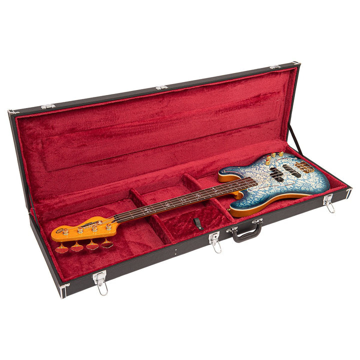 Joe Doe 'Lutetia' Bass Guitar by Vintage ~ Blueburst with Case - Ev - Entz Music