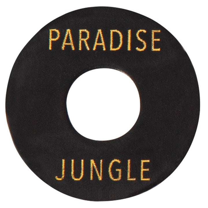 Joe Doe Poker Chip Toggle Switch Surround ~ Aged Black ~ Paradise/Jungle - Ev - Entz Music