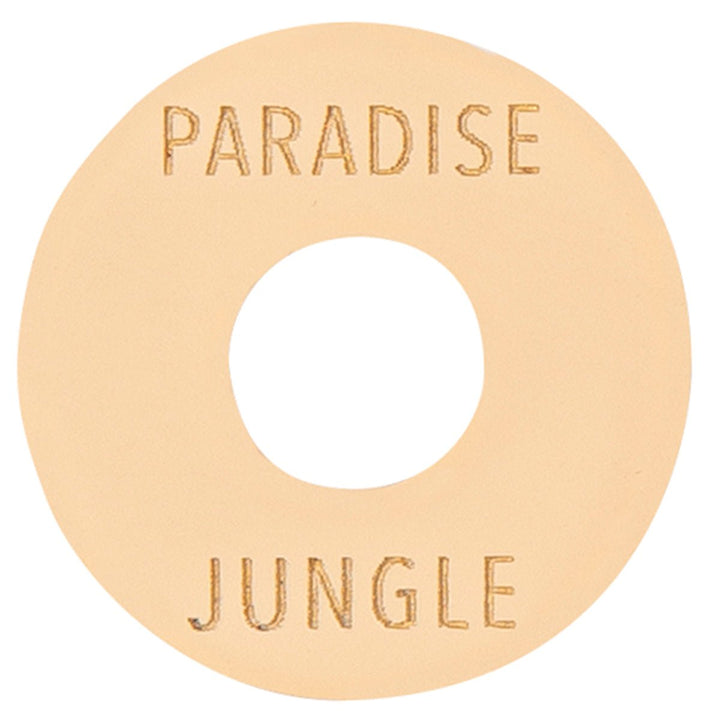 Joe Doe Poker Chip Toggle Switch Surround ~ Aged White ~ Paradise/Jungle - Ev - Entz Music