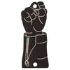 Joe Doe Tribute Truss Rod Cover ~ Aged Black ~ Fist Bump - Ev - Entz Music