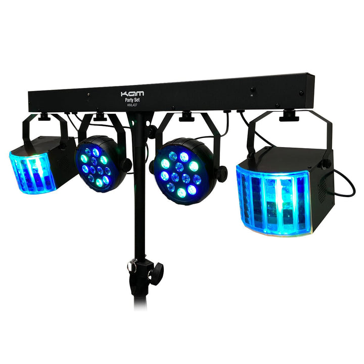 Kam Party Set ~ Inc lights, stand and carry bags - Ev - Entz Music