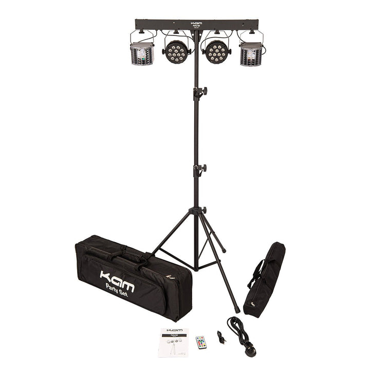 Kam Party Set ~ Inc lights, stand and carry bags - Ev - Entz Music