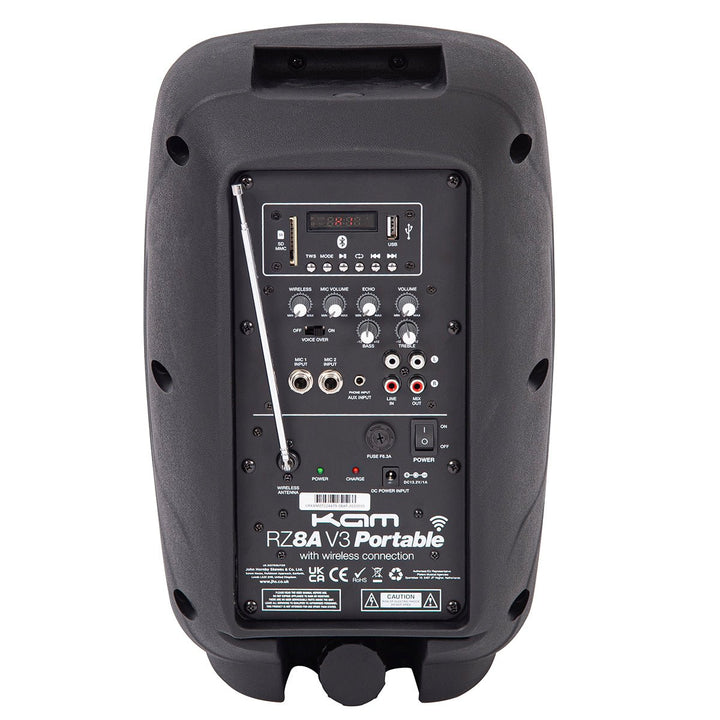 KAM Portable 8" Speaker with Bluetooth® ~ 450w - Ev - Entz Music