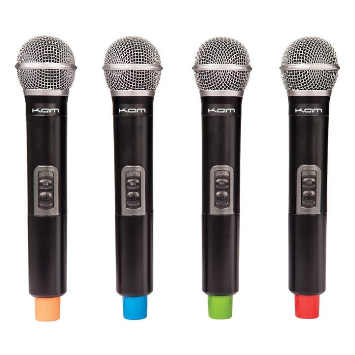 KAM Quartet ECO Wireless Microphone System ~ 4 Mics / Receiver - Ev - Entz Music