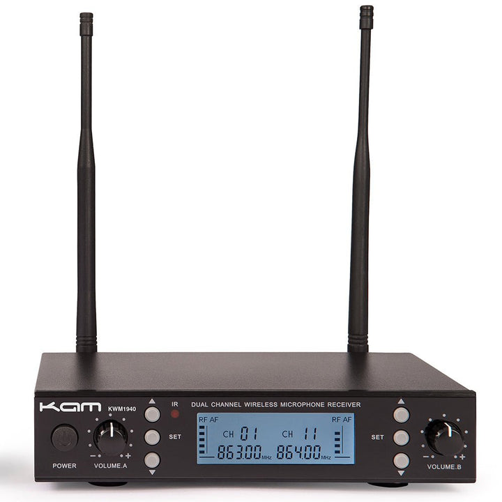 Kam UHF Multi Channel Professional Wireless Microphone System - Ev - Entz Music