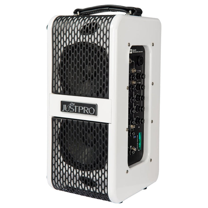 Kinsman 70w Acoustic Amp ~ Mains/Battery Power ~ White - Ev - Entz Music
