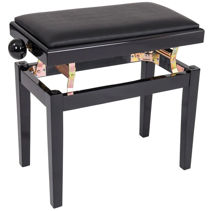 Kinsman Adjustable Piano Bench ~ Polished Gloss Black - Ev - Entz Music