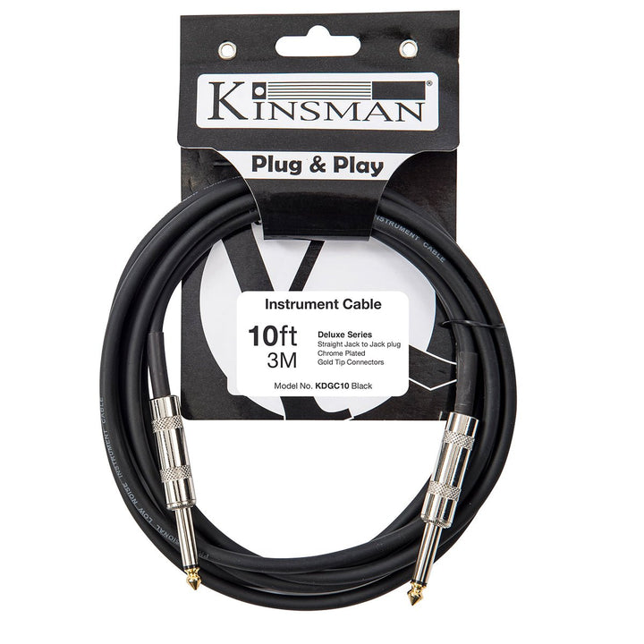 Kinsman Deluxe Instrument Cable ~ 10ft/3m - Ev - Entz Music