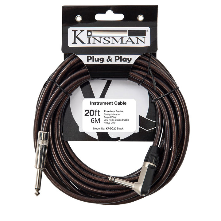 Kinsman Premium Instrument Cable ~ 20ft/6m - Ev - Entz Music