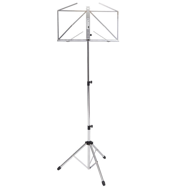 Kinsman Premium Series Deluxe Music Stand + Bag ~ Chrome - Ev - Entz Music