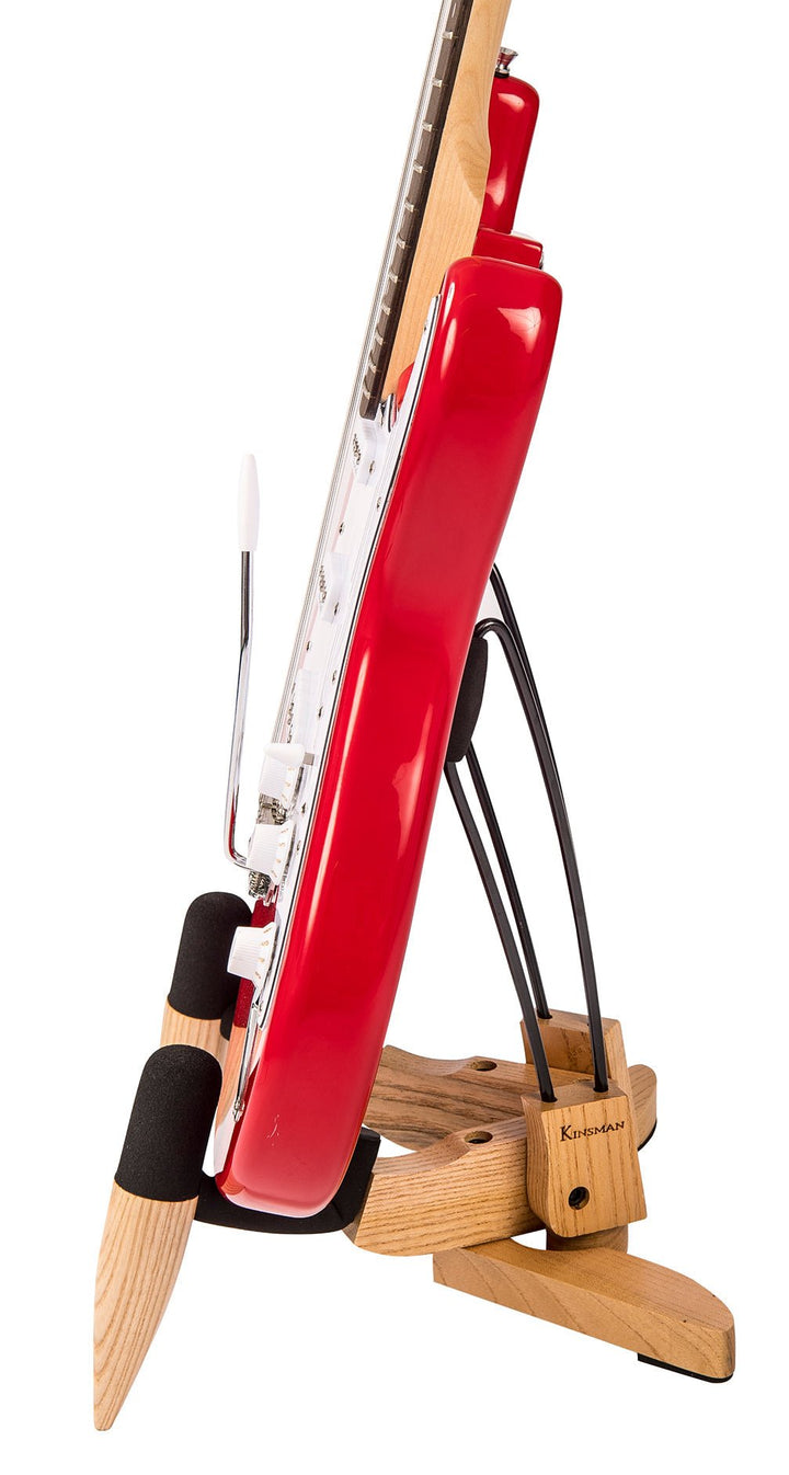 Kinsman Premium Series Wooden Electric Guitar/Mandolin/Closed Back Banjo Stand - Ev - Entz Music