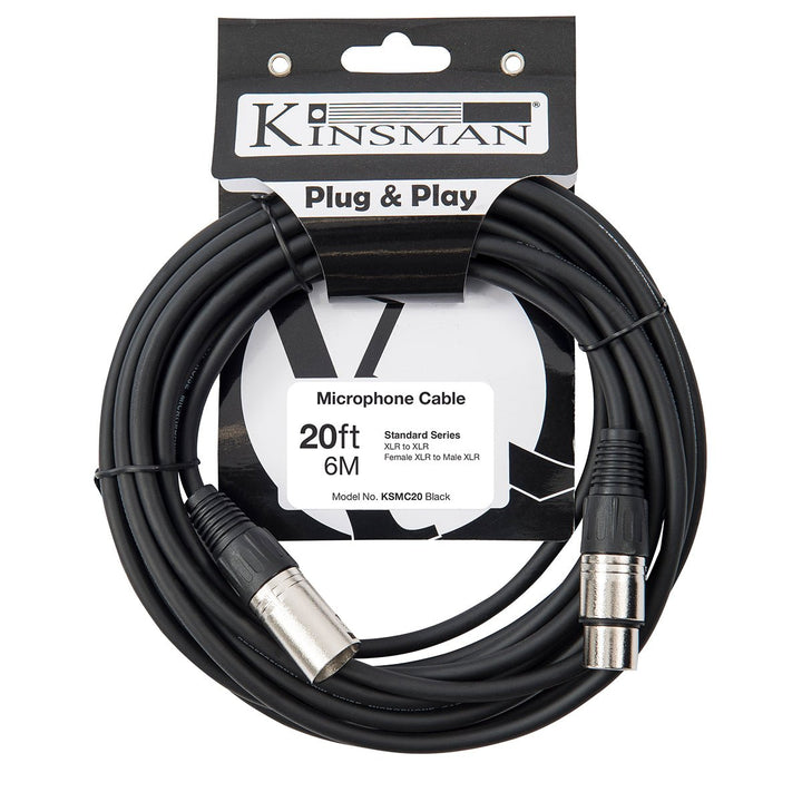 Kinsman Standard Microphone Cable ~ 20ft/6m - Ev - Entz Music