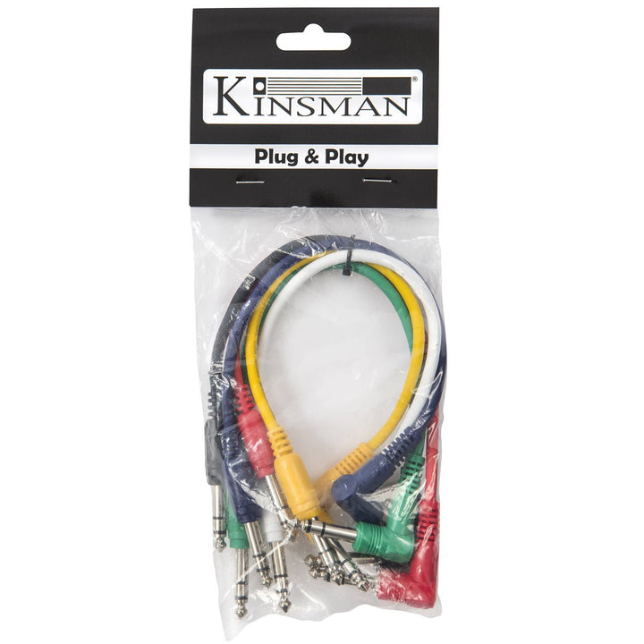 Kinsman Standard Patch Cables ~ 1ft/.3m ~ 6 Pack - Ev - Entz Music