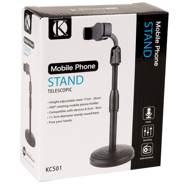 Kinsman Telescopic Mobile Phone Stand - Ev - Entz Music