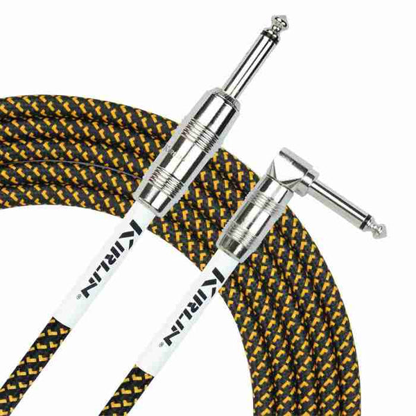 Kirlin 20FT ANGLED CABLE - BLACK & YELLOW