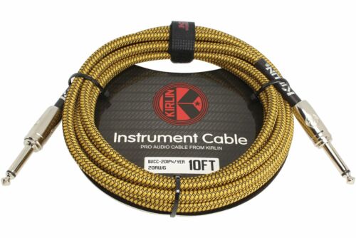 KIRLIN 10FT STRAIGHT BLACK YELLOW CABLE