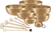 Meinl Sonic Energy Chakra Singing Bowl Set – 7 Bowls (250g - 2200g), Includes Mallets & Felt Rings, Handcrafted in India (SB - SET - CHA) - Ev - Entz Music