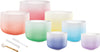 MEINL Sonic Energy Crystal Singing Bowl Chakra Set, color - frosted, Note C4, D4, E4, F4, G4, A4, B4 (440 Hz) - Ev - Entz Music