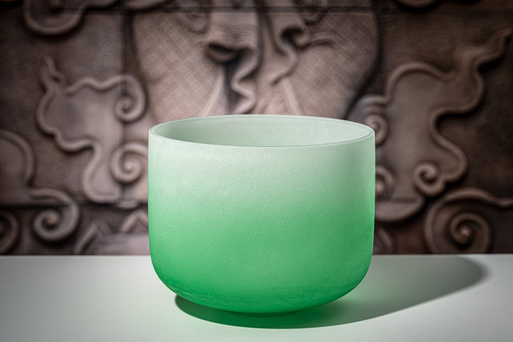 MEINL Sonic Energy Crystal Singing Bowl, color - frosted, 11" / 28 cm, Note F4, Heart Chakra - Ev - Entz Music