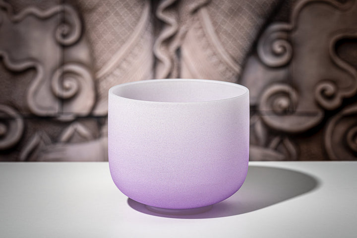 MEINL Sonic Energy Crystal Singing Bowl, color - frosted, 8" / 20 cm, Note B4, Crown Chakra - Ev - Entz Music