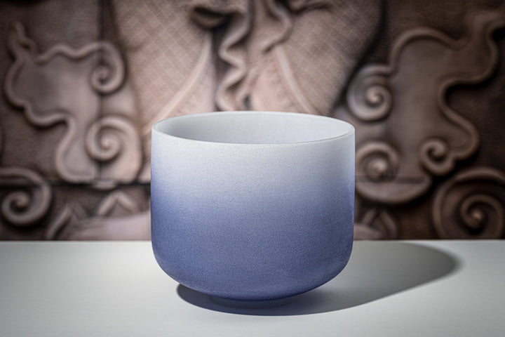 MEINL Sonic Energy Crystal Singing Bowl, color - frosted, 9" / 21 cm, Note A4, Brow Chakra - Ev - Entz Music