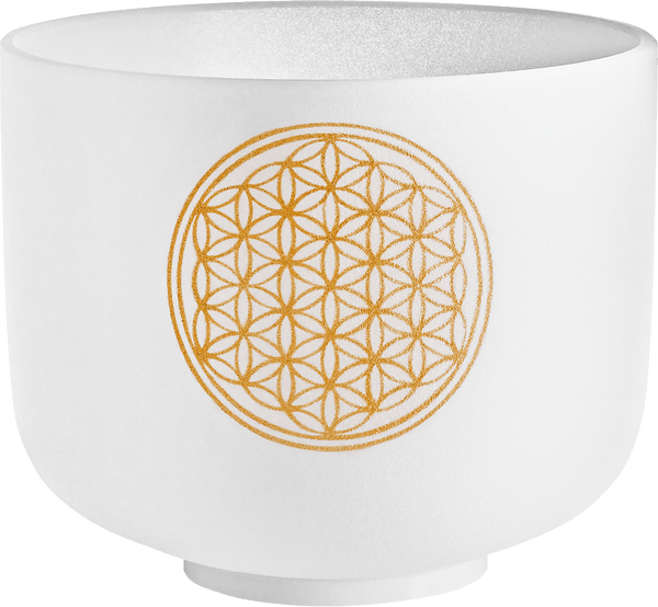 MEINL Sonic Energy Crystal Singing Bowl, Flower of Life 128 Hz, 8" / 20 cm - Ev - Entz Music