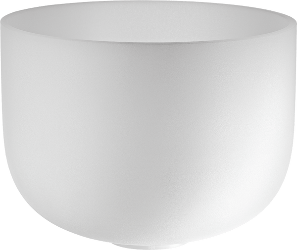 MEINL Sonic Energy Crystal Singing Bowl, white - frosted, 13" / 33 cm, Note D4, Sacral Chakra - Ev - Entz Music