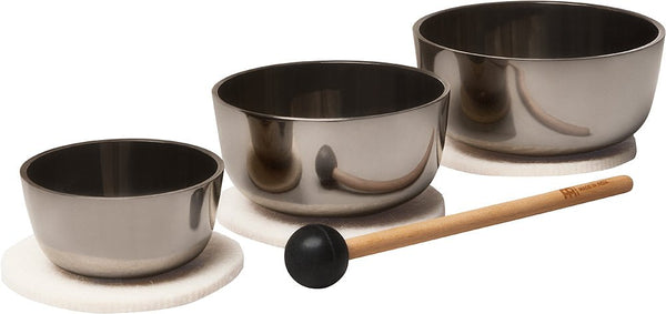 Meinl Sonic Energy Nagi Singing Bowl Set - 3 - Piece Meditation & Sound Healing Set - Ev - Entz Music