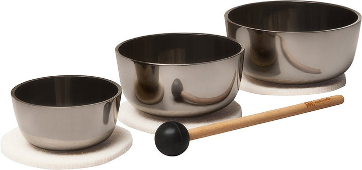 Meinl Sonic Energy Nagi Singing Bowl Set - 3 - Piece Meditation & Sound Healing Set - Ev - Entz Music