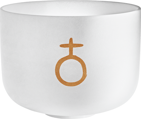 MEINL Sonic Energy Planetary Tuned Crystal Singing Bowl, 12" / 30 cm, Earth - Year / Om 136.10 Hz, Heart Chakra - Ev - Entz Music