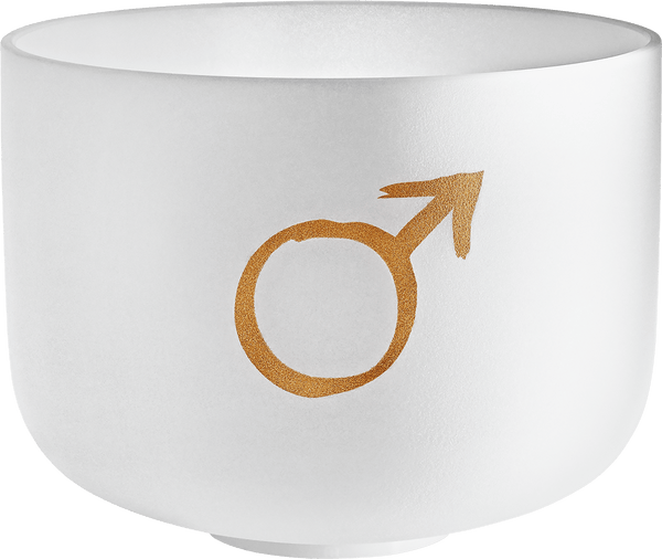 MEINL Sonic Energy Planetary Tuned Crystal Singing Bowl, 12" / 30 cm, Mars 144.72 Hz, Root/Sacral/Brow Chakra - Ev - Entz Music