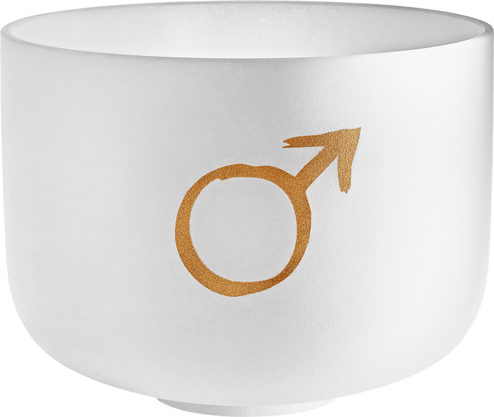 MEINL Sonic Energy Planetary Tuned Crystal Singing Bowl, 12" / 30 cm, Mars 144.72 Hz, Root/Sacral/Brow Chakra - Ev - Entz Music