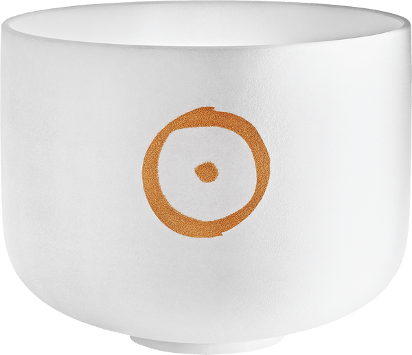 MEINL Sonic Energy Planetary Tuned Crystal Singing Bowl, 12" / 30 cm, Sun 126.22 Hz, Solarplexus Chakra - Ev - Entz Music