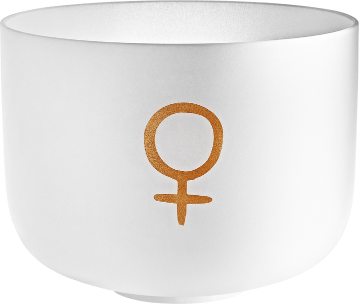 MEINL Sonic Energy Planetary Tuned Crystal Singing Bowl, 12" / 30 cm, Venus 221.23 Hz, Brow Chakra - Ev - Entz Music