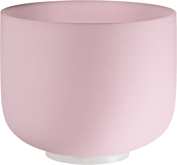MEINL Sonic Energy Rose Quartz Crystal Singing Bowl, frosted, 10" / 25 cm, Note F4, Heart Chakra - Ev - Entz Music