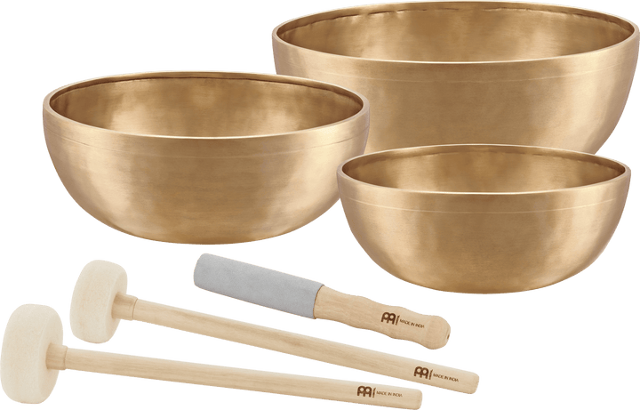 MEINL Sonic Energy Singing Bowl Set - ENERGY SERIES (3 Bowls) - Handcrafted for Sound Therapy - Ev - Entz Music